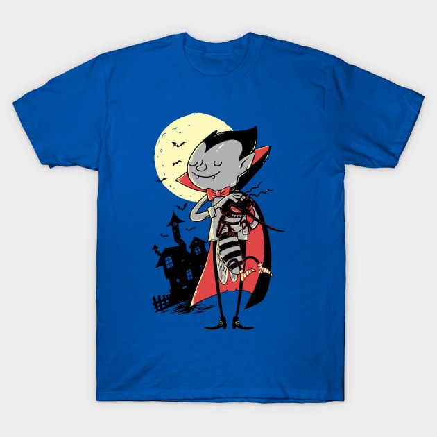 Dracula Got A New Pet T-Shirt by triagus